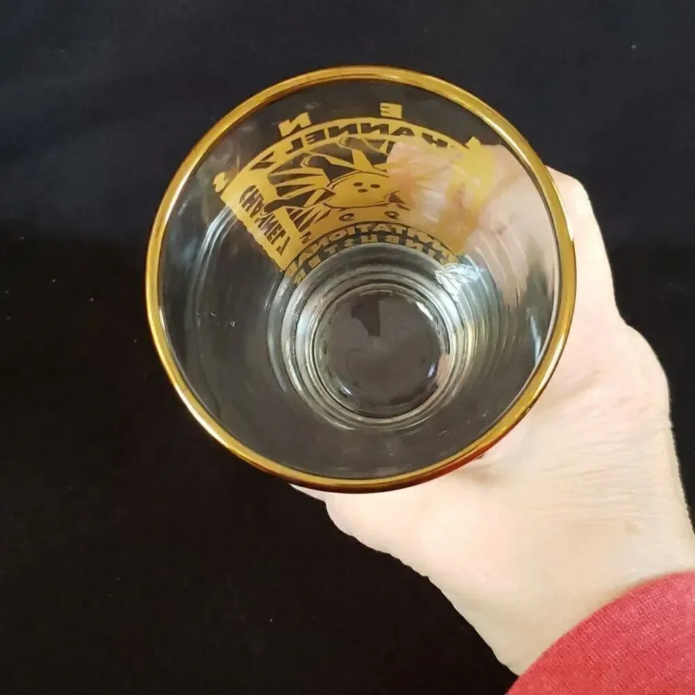 Channel 7 Invitational Pinbuster Bowling Tournament Drinking Glass Dated 1995